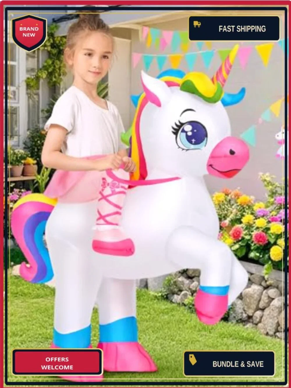 N/A inflatable unicorn